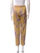 Dries Van Noten Floral Print Straight Leg Pants