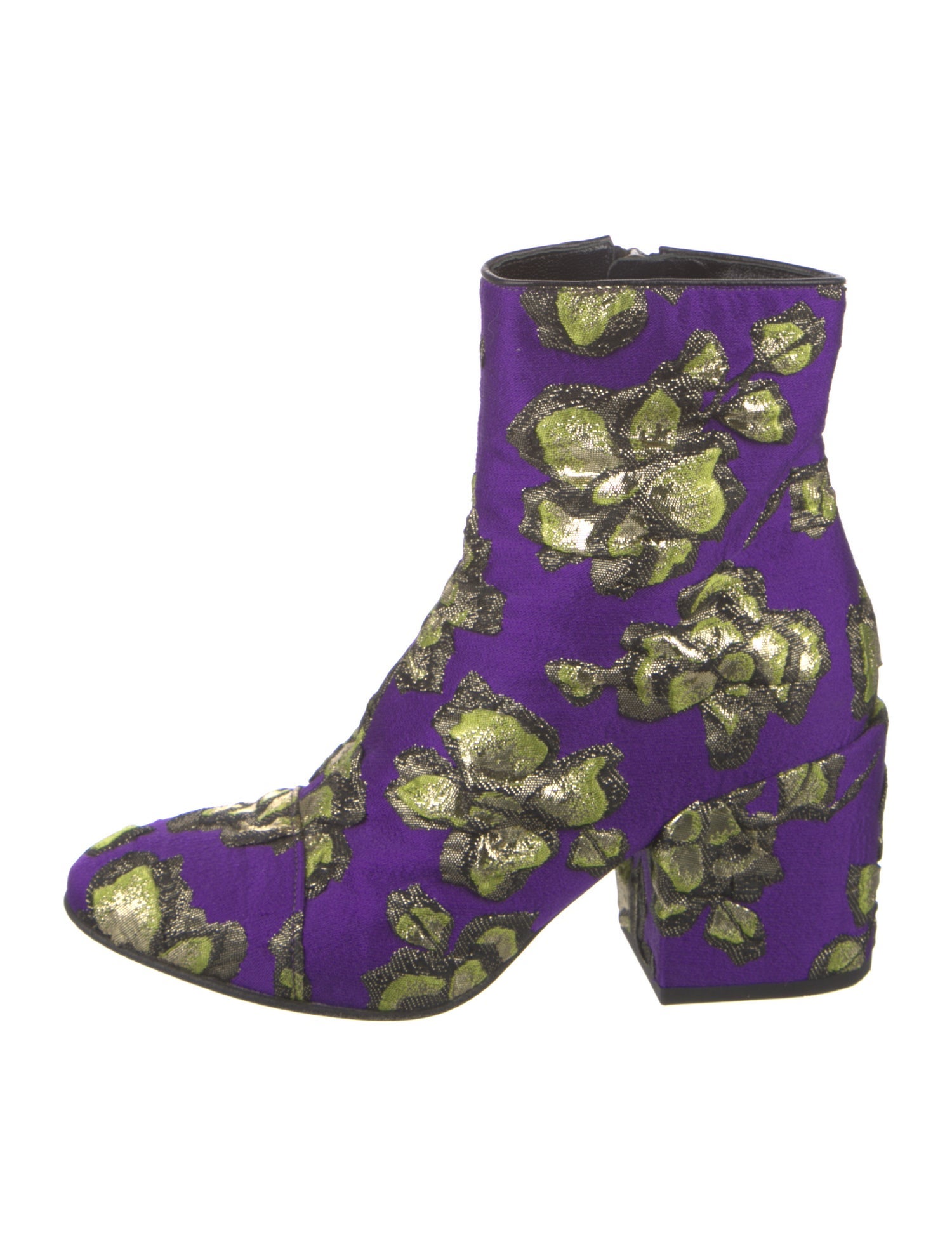 Dries Van Noten Floral Print Boots