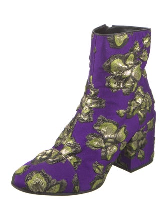 Dries Van Noten Floral Print Boots