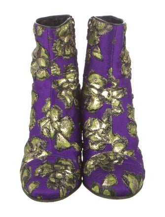 Dries Van Noten Floral Print Boots