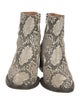 Dries Van Noten Snakeskin Animal Print Boots