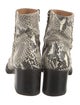 Dries Van Noten Snakeskin Animal Print Boots