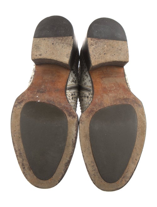 Dries Van Noten Snakeskin Animal Print Boots