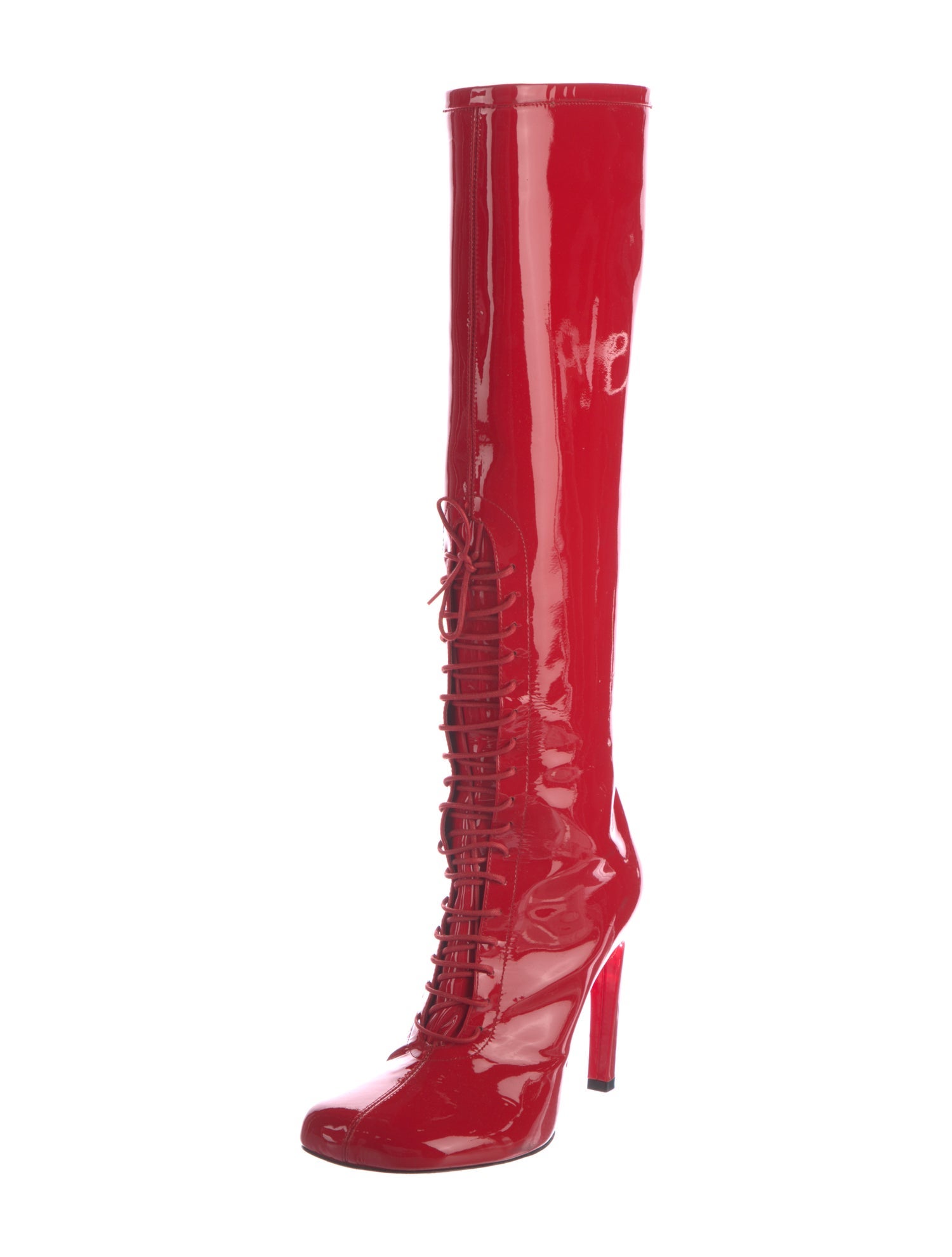 Dries Van Noten Patent Leather Boots