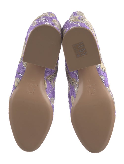 Dries Van Noten Floral Print Embroidered Accent Boots