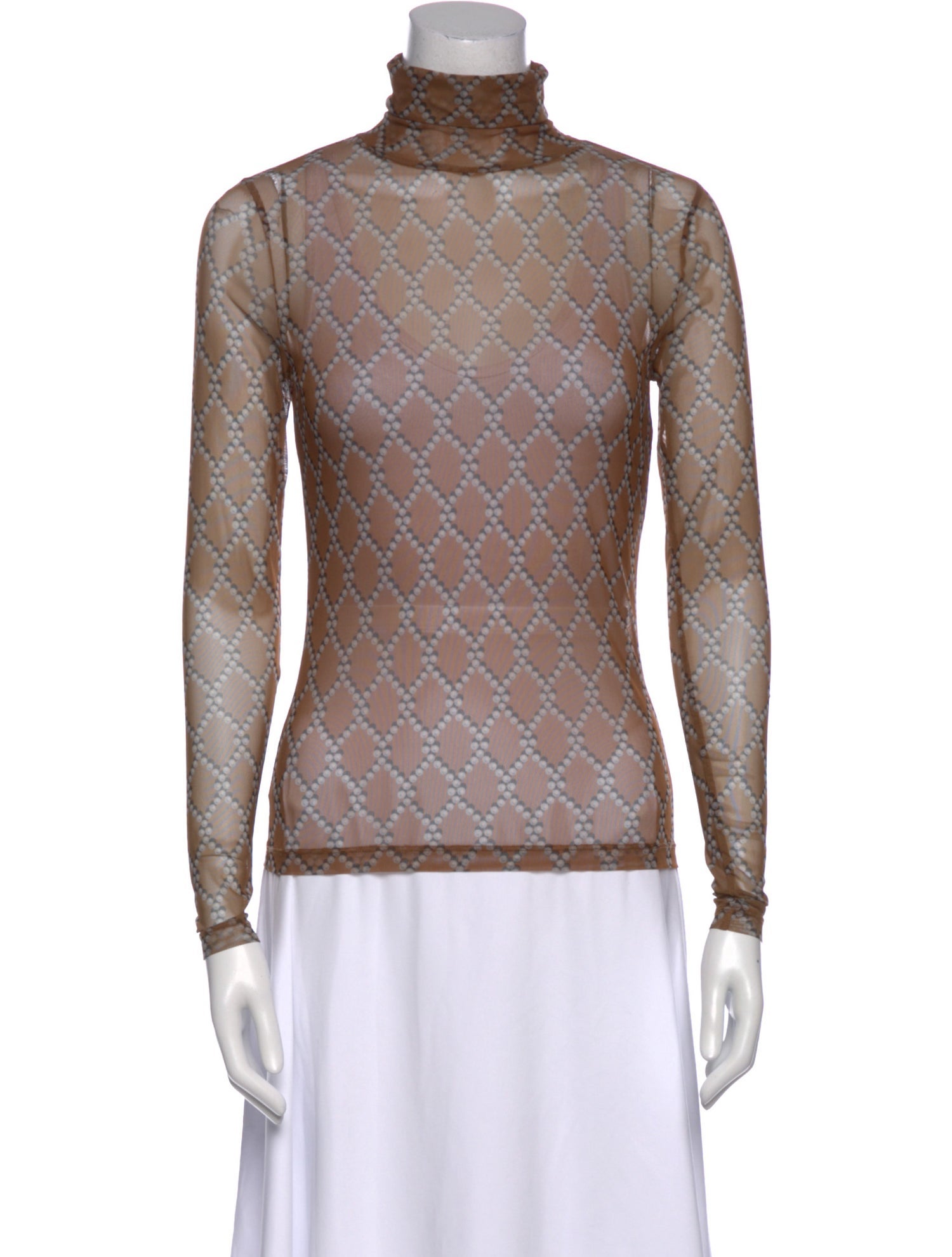 Dries Van Noten Printed Turtleneck Sweatshirt