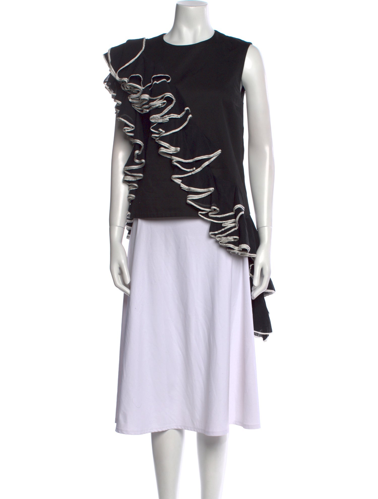 Dries Van Noten Crew Neck Sleeveless Top