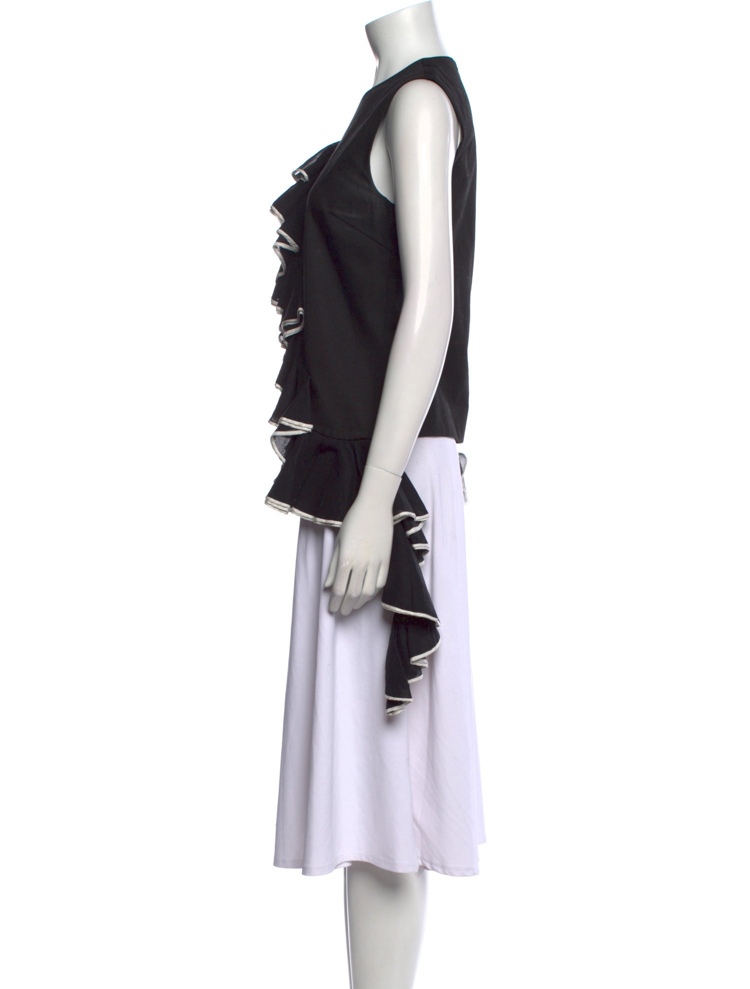 Dries Van Noten Crew Neck Sleeveless Top