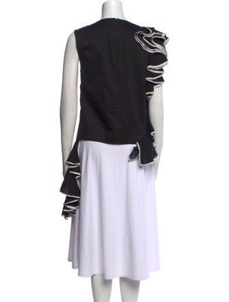 Dries Van Noten Crew Neck Sleeveless Top