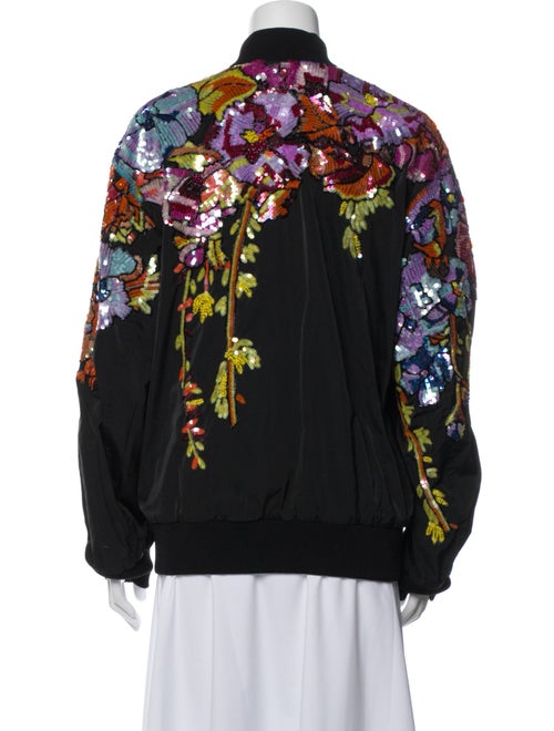 Dries Van Noten Floral Print Bomber Jacket