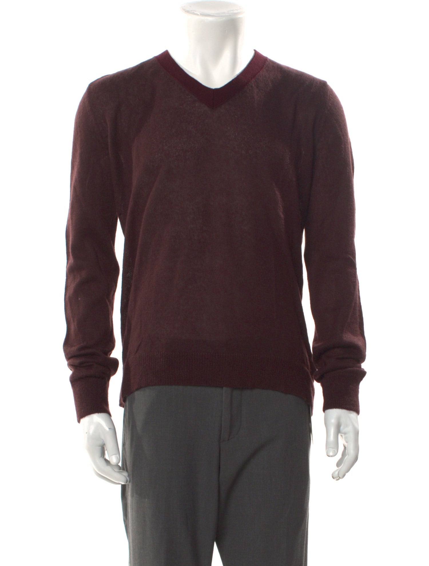Dries Van Noten V-Neck Long Sleeve Pullover