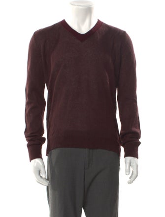 Dries Van Noten V-Neck Long Sleeve Pullover