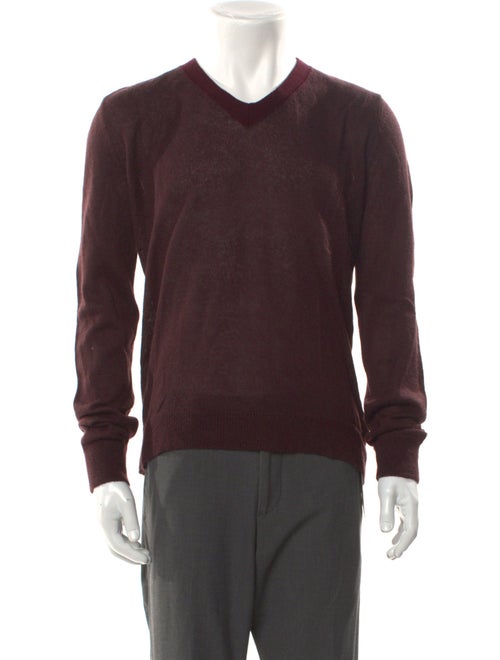 Dries Van Noten V-Neck Long Sleeve Pullover