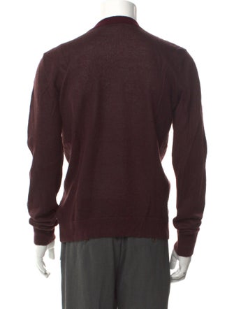 Dries Van Noten V-Neck Long Sleeve Pullover