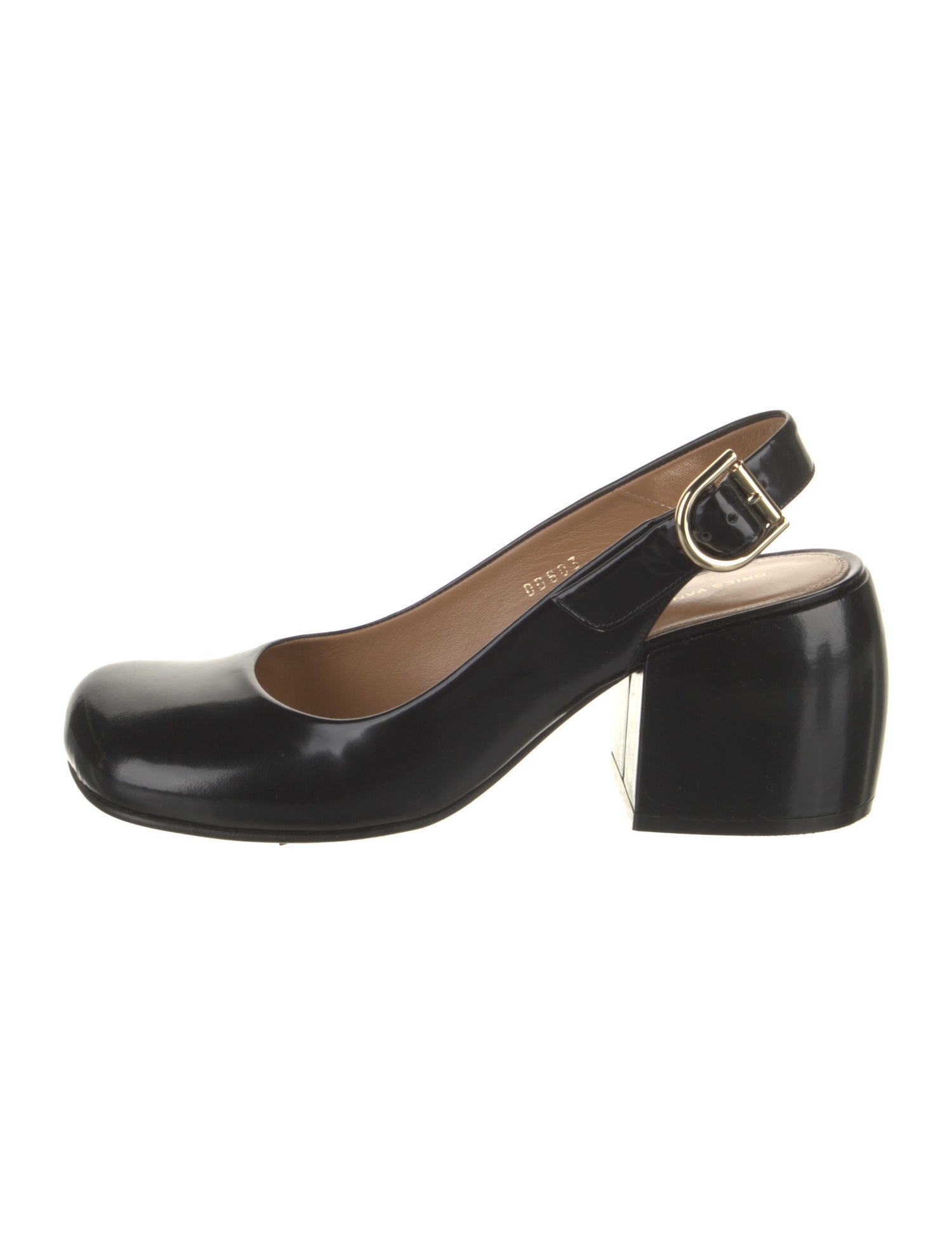 Dries Van Noten Leather Slingback Pumps