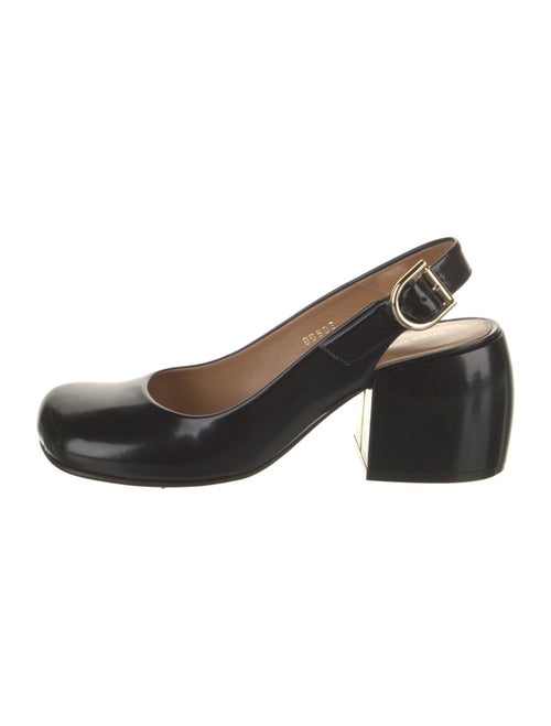 Dries Van Noten Leather Slingback Pumps
