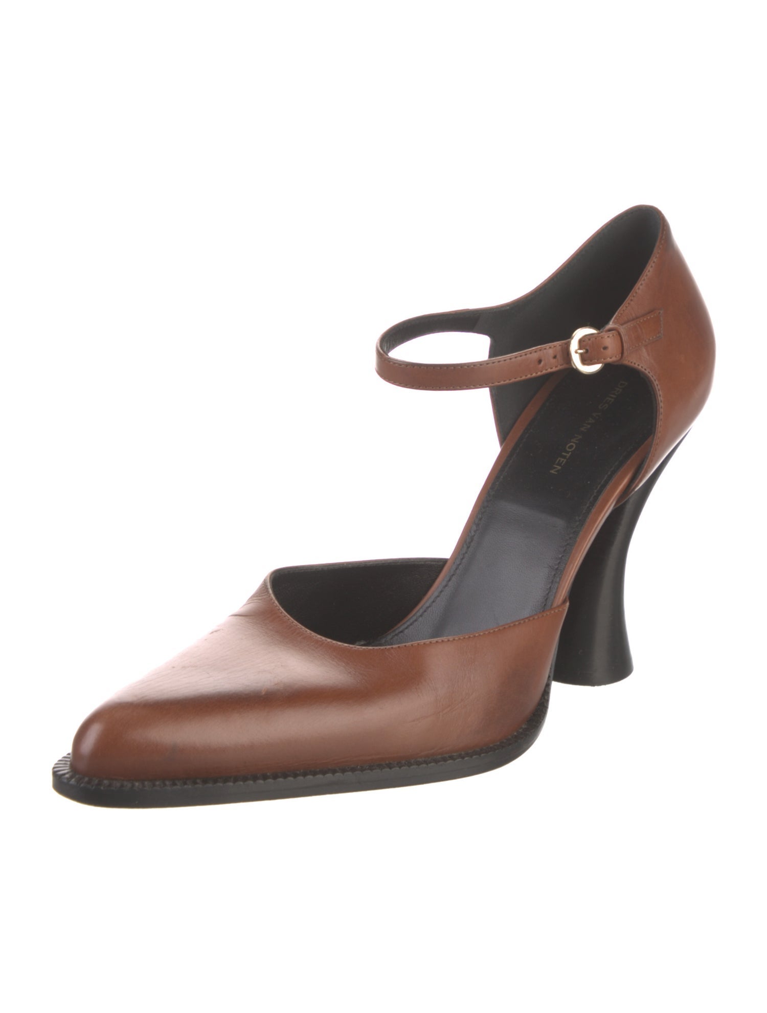 Dries Van Noten Leather D'Orsay Pumps