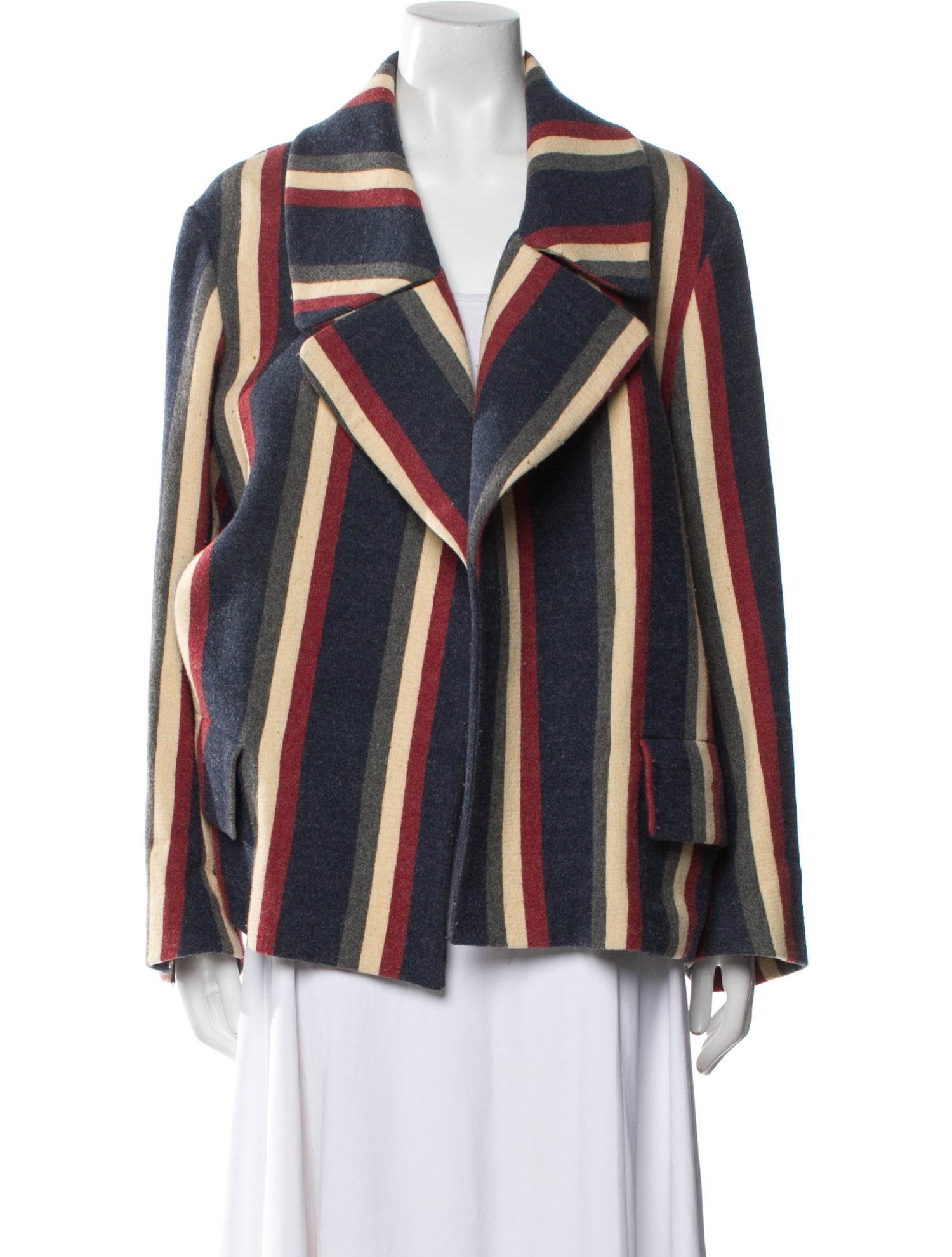 Dries Van Noten Wool Striped Blazer
