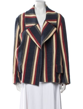 Dries Van Noten Wool Striped Blazer