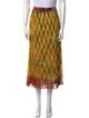 Dries Van Noten Printed Midi Length Skirt