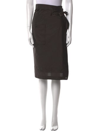 Dries Van Noten Pleated Accents Knee-Length Skirt