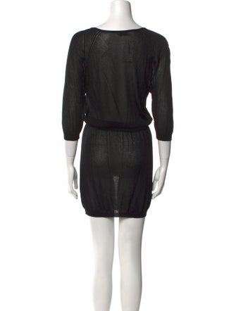 Dries Van Noten Scoop Neck Mini Dress