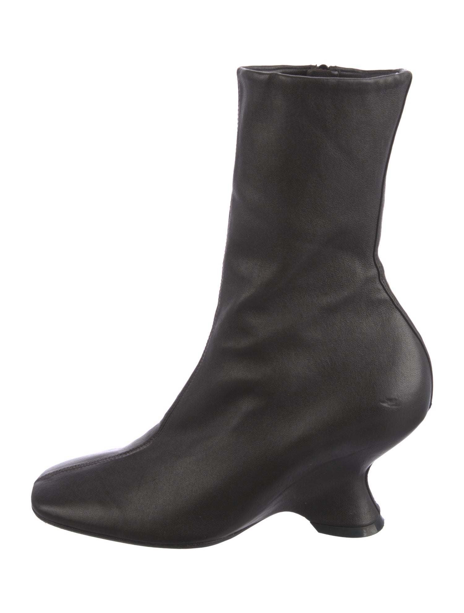 Dries Van Noten Leather Sock Boots