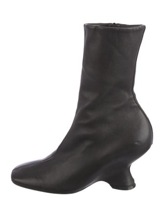 Dries Van Noten Leather Sock Boots