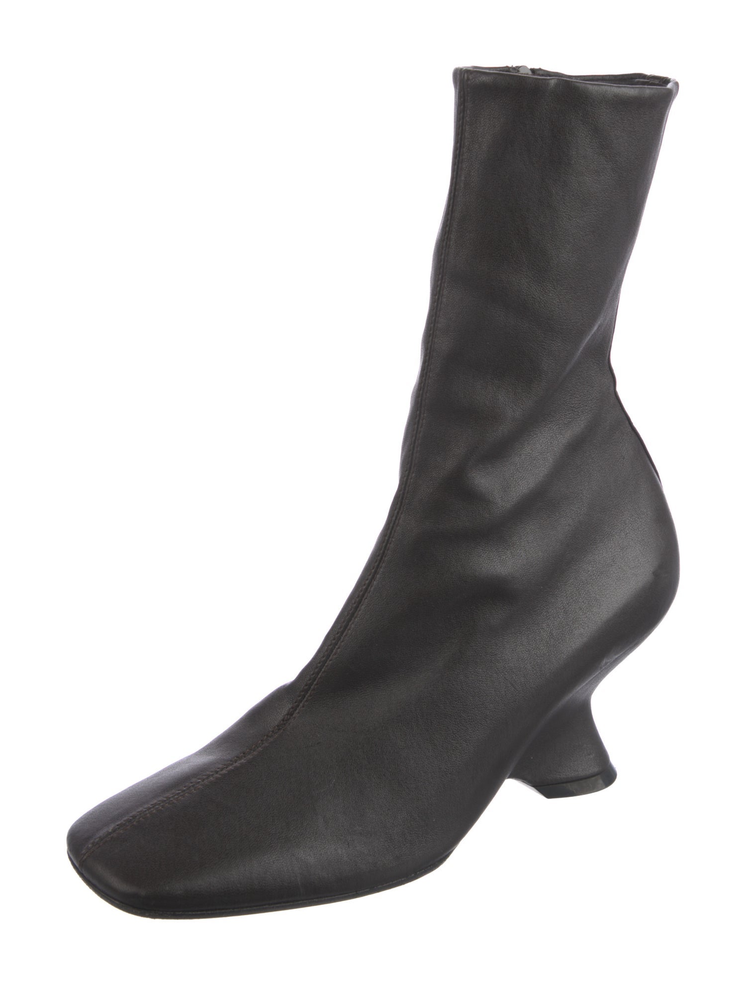 Dries Van Noten Leather Sock Boots