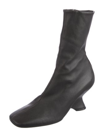 Dries Van Noten Leather Sock Boots