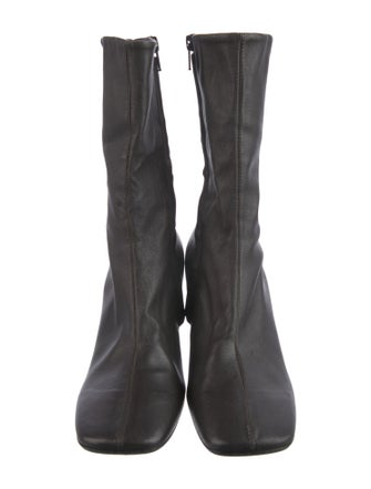 Dries Van Noten Leather Sock Boots