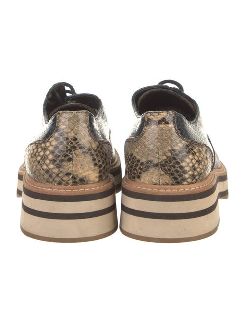 Dries Van Noten Snakeskin Animal Print Oxfords