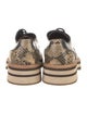 Dries Van Noten Snakeskin Animal Print Oxfords