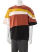 Dries Van Noten Colorblock Pattern Crew Neck T-Shirt