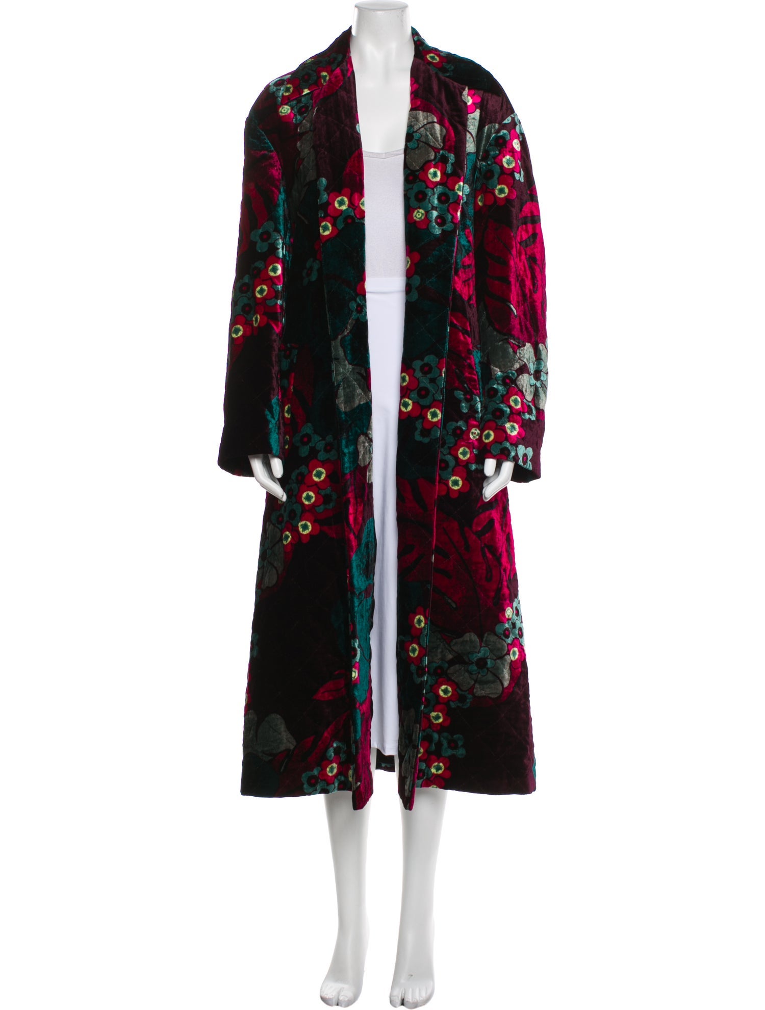 Dries Van Noten Floral Print Coat