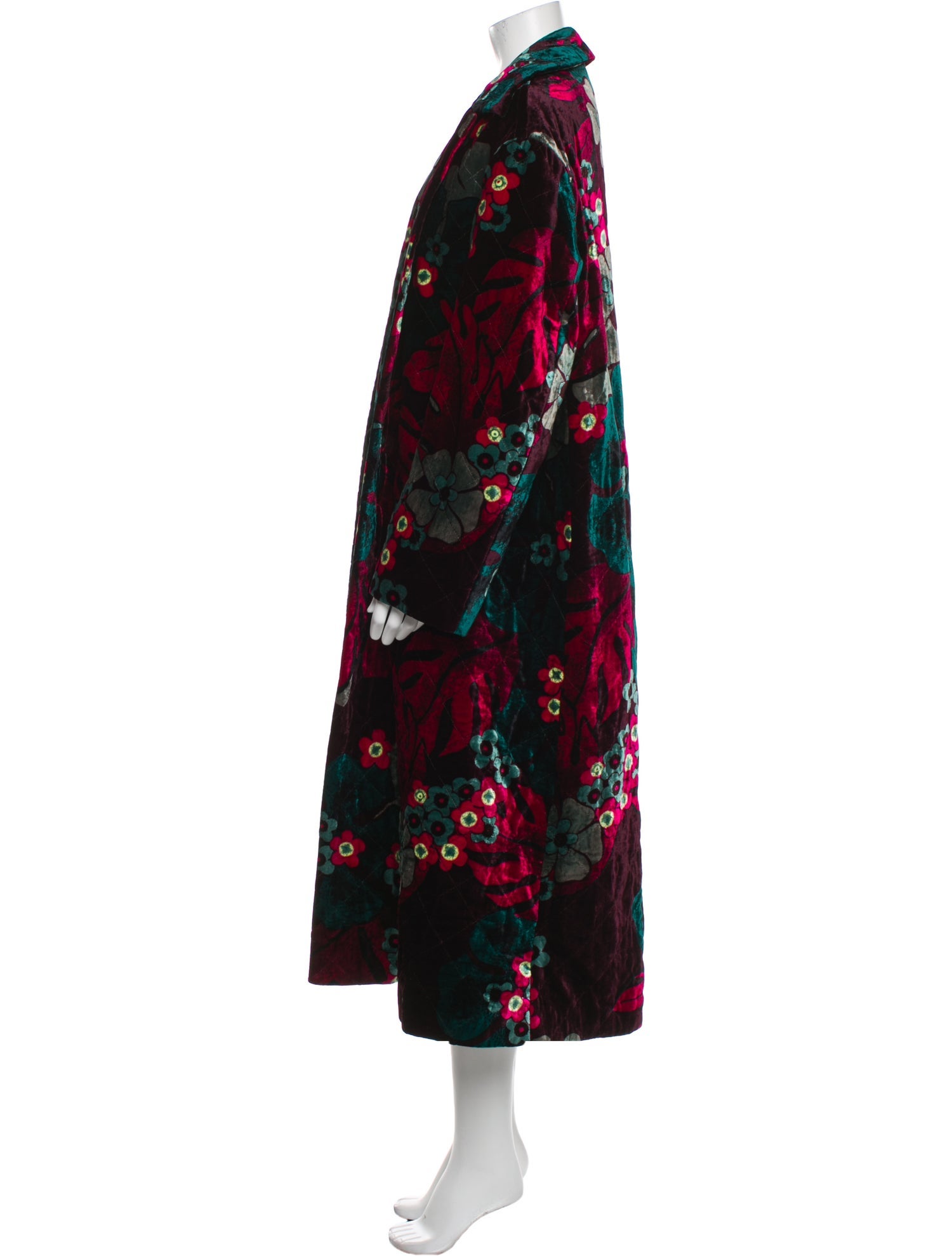 Dries Van Noten Floral Print Coat