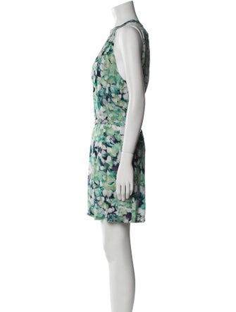 Dries Van Noten Floral Print Crew Neck Romper