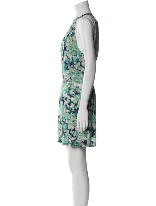 Dries Van Noten Floral Print Crew Neck Romper