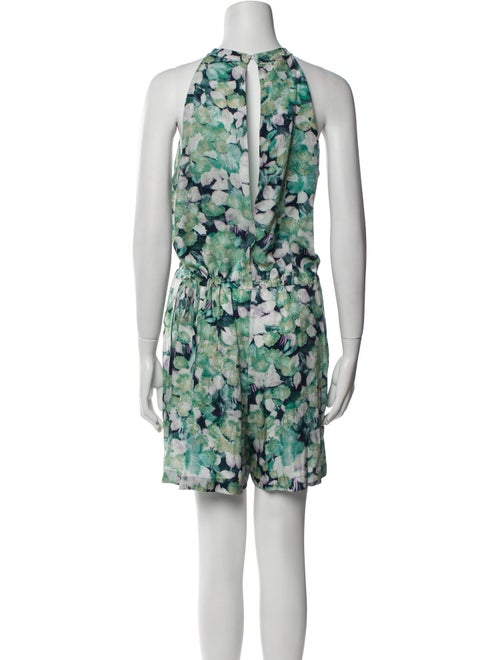 Dries Van Noten Floral Print Crew Neck Romper