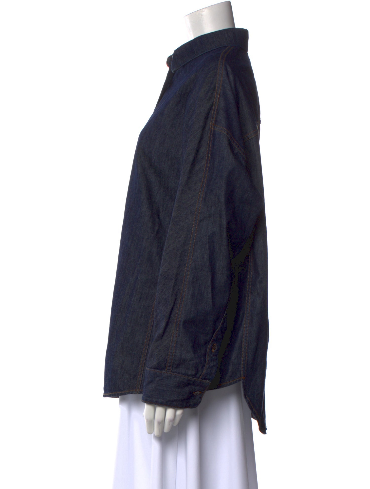 Dries Van Noten Long Sleeve Button-Up Top