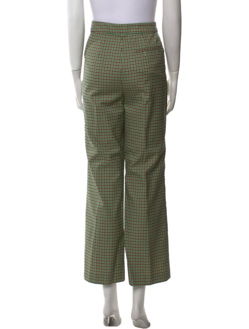 Dries Van Noten Plaid Print Wide Leg Pants
