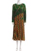 Dries Van Noten Printed Long Dress