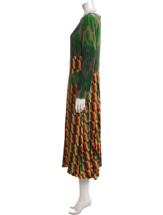 Dries Van Noten Printed Long Dress