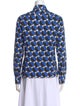 Dries Van Noten Printed Long Sleeve Button-Up Top