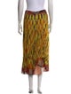 Dries Van Noten Printed Midi Length Skirt