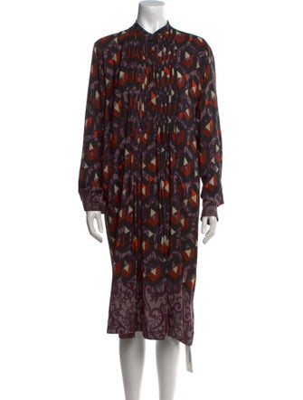 Dries Van Noten Silk Midi Length Dress