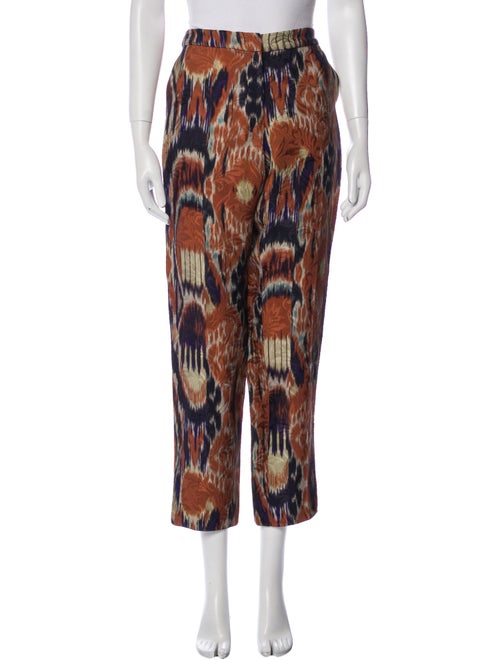 Dries Van Noten Printed Straight Leg Pants