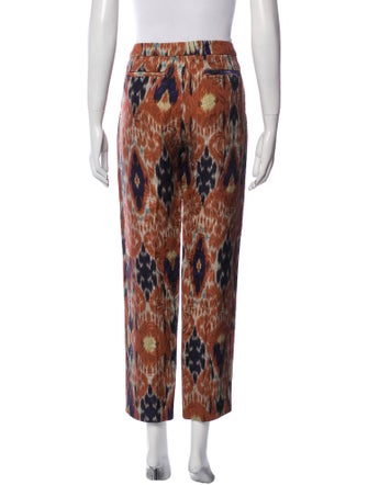 Dries Van Noten Printed Straight Leg Pants