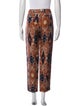 Dries Van Noten Printed Straight Leg Pants