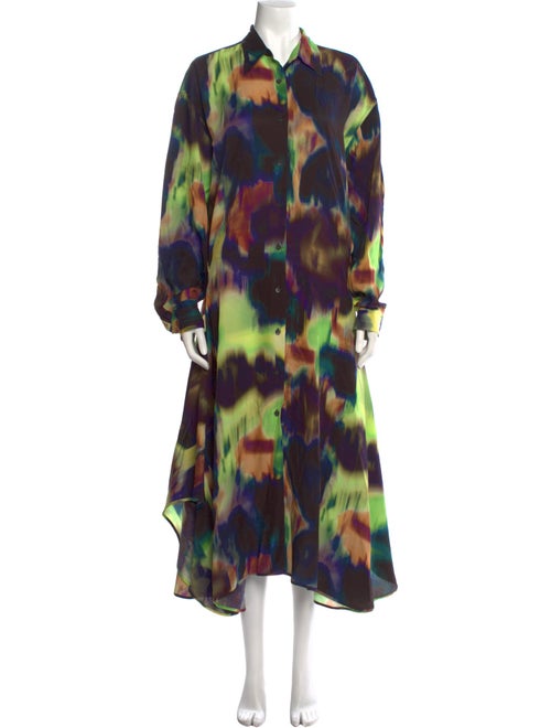 Dries Van Noten Printed Long Dress